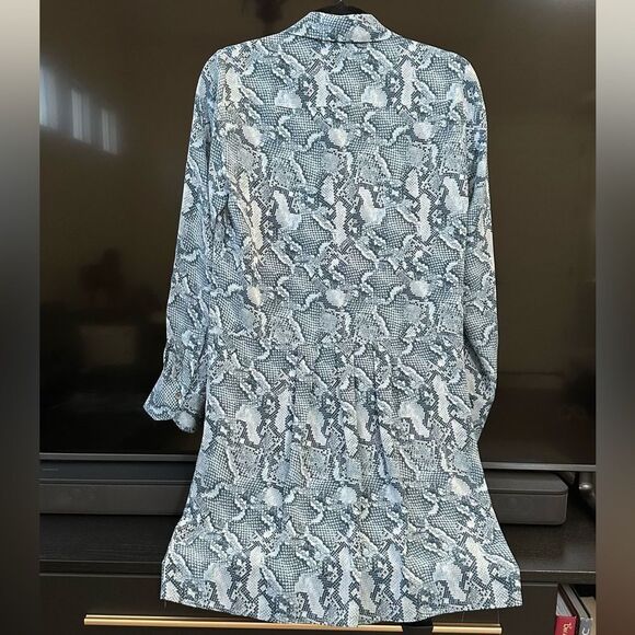 Zadig & Voltaire Rougi Silk Dress Blue - Picture 11 of 12